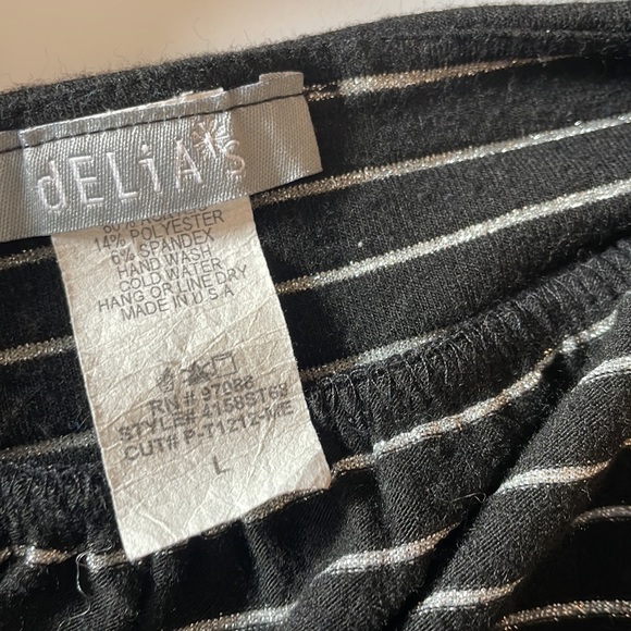Y2K Vintage - DELiAs Striped Lurex Square Neck Top - Picture 5 of 5